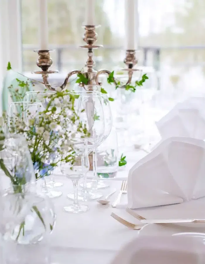 Dukat bord i Ullinges restaurang