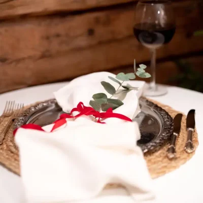 Christmas table setting